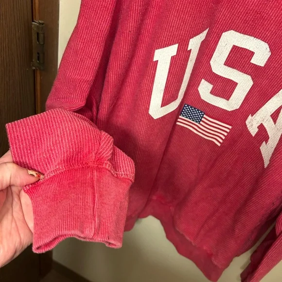 Maurice’s waffle distressed sweatshirt, gently worn very little, sz 3x, runs tru - Picture 2 of 6